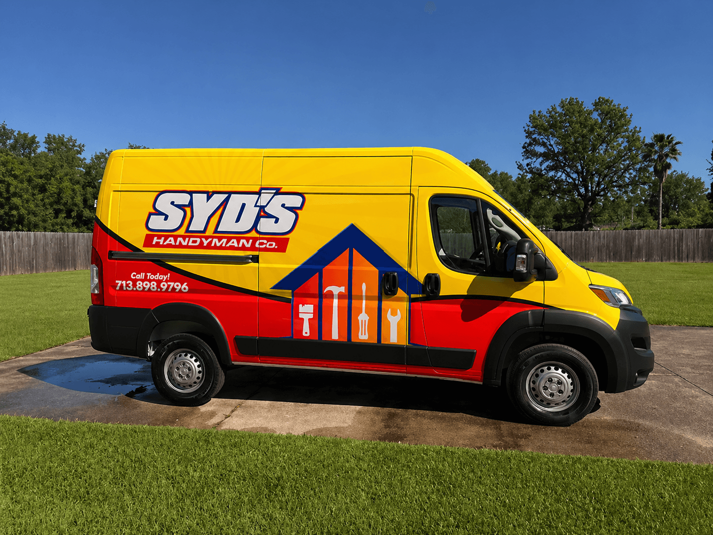 Syd's Handyman Company service van - Baytown and Southeast Houston